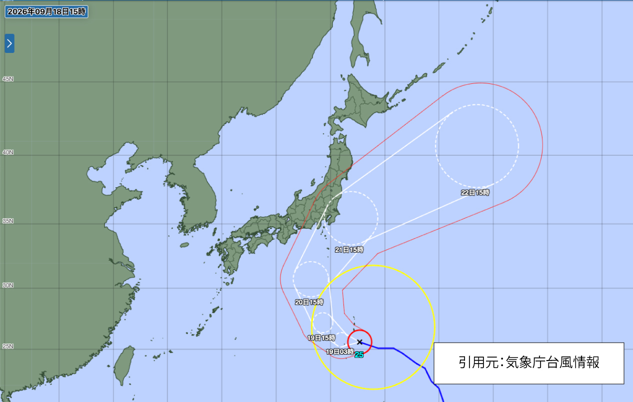 気象庁台風情報 天気図