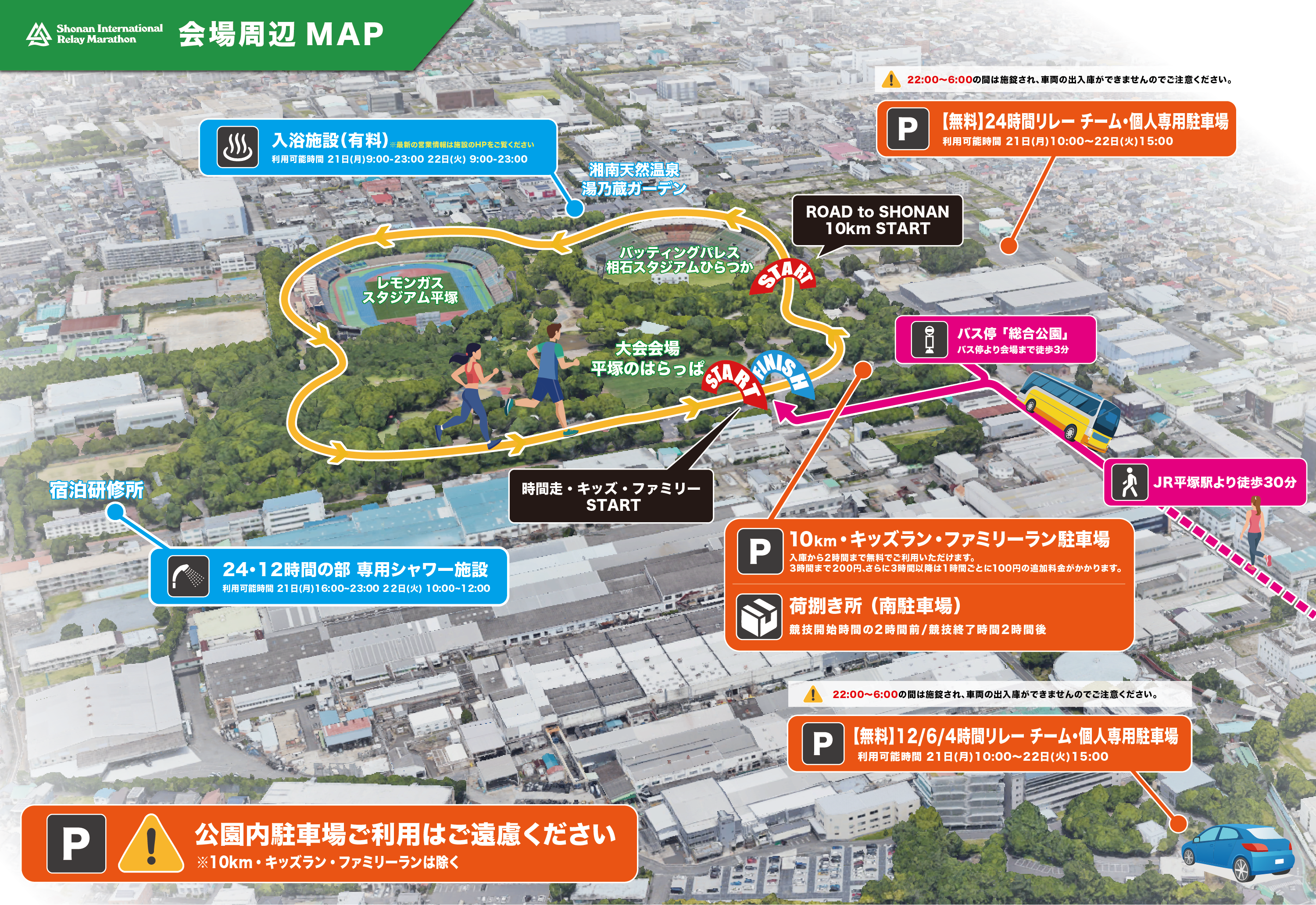 平塚市総合公園アクセスマップ
