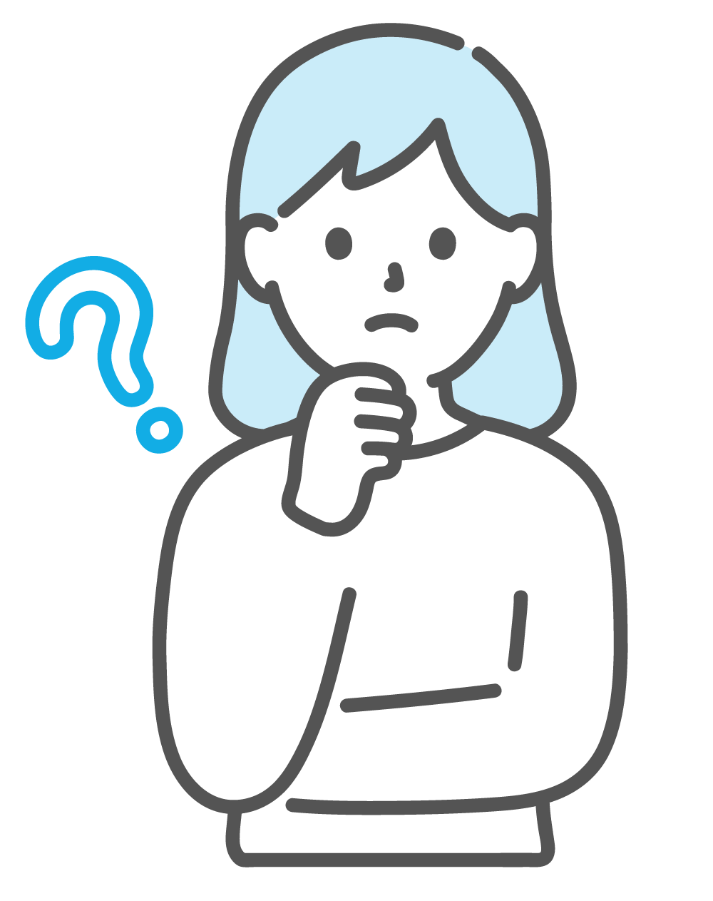 悩みに寄り添うイラスト